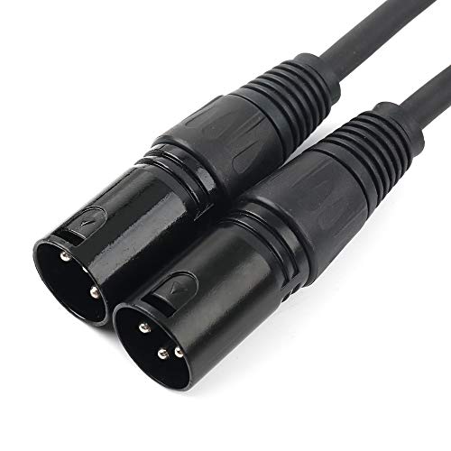 Disino XLR-1F-2M-50 Splitter Cable, 3 Pin Xlr Female To Dual Xlr Male Patch Y Cable Balanced Microphone Splitter Cord Audio Adaptor- 1.5 Feet thumb #6