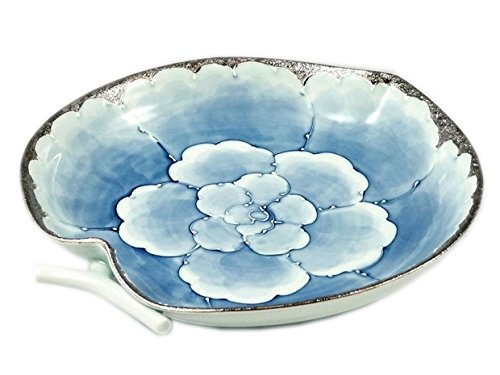 Amazon | 有田焼 文山窯 プラチナ牡丹 7寸りんご皿 | 小皿 