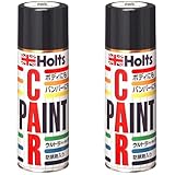 ホルツ ペイント塗料 つや消し黒 スプレー 420ml Holts MH2369 (× 2)