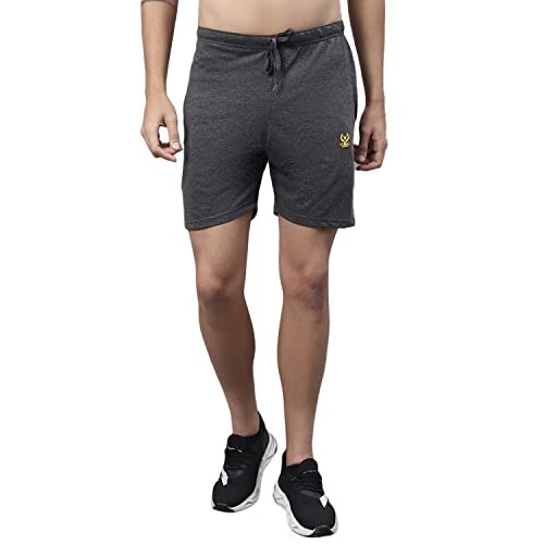 Image of Mack Jonney Regular fit Cotton Shorts for Men (Pack of 3)-D11 BLK ANT OLV 03-P
