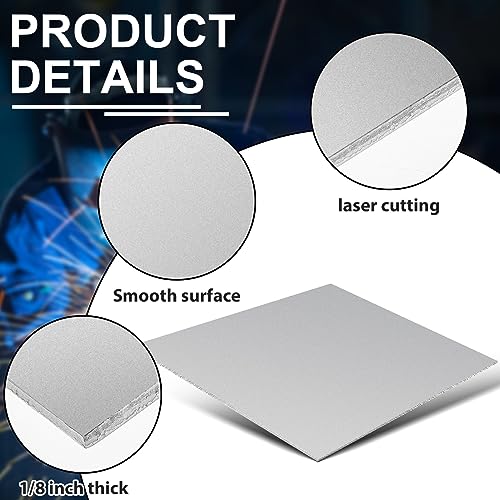 Photect BK-PHOTECT-222097 2 Pieces 1/8'' X 9'' X 12'' Steel Plates 304 Stainless Steel Sheets Stainless Metal thumb #2