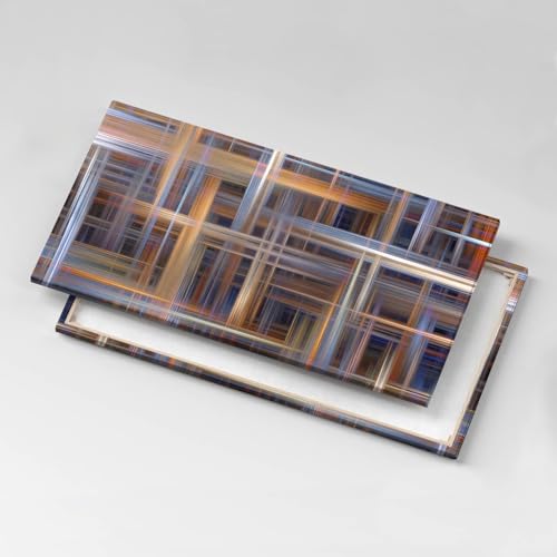L'image Imprimée sur Toile 100x50cm Wallfluent - Tableau Déco Abstraction Géométrique - 5