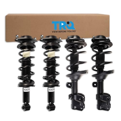 Image of TRQ Complete Strut Assembly and Shock Absorber Kit Complete Strut and Coil Spring Assembly Shock Spring Compatible with 2015-2017 Subaru Legacy