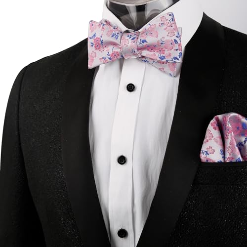 Image of Alizeal Mens 2pcs Floral Bow Tie Set