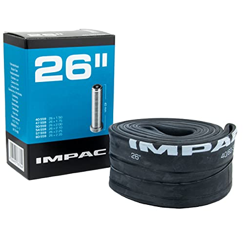 Impac Unisex's AV26 Inner Tube, Black, 26 x 1.5/2.35