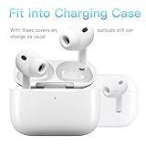 DamonLight 2 Pairs Ear Tips for AirPods Pro 3 Grip Silicone Earbuds Cover [Added Storage Pouch][US Patent Registered] Compatible with Apple AirPods Pro 3rd Generation 2025 (Large) - Image 2
