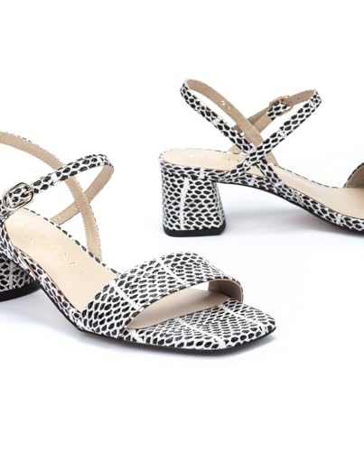 Martinelli Para Mujer. 1751-B363E Sandalias De Piel Estampadas Vettabbia Negro (39), 5 A 8Cm, Hebilla, Casual - 4