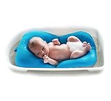 [conveniente utilizar]: el gancho en la tapa de esta estera hace más conveniente colgarlo para secarse muy rápidamente. La otra función: estera del baño del bebé flotador, red del baño, cama de baño, cojín neto del bolso
