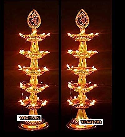 See full amazon price history chart for YASHVIN® @ Pack of 2 Premium 5 Layer Electric Gold Lights Diya|Deep|Deepak for Pooja|Puja|Mandir|| C258 YASHVIN® @ Pack of 2 Premium 5 Layer Electric Gold Lights Diya|Deep|Deepak for Pooja|Puja|Mandir|| C258 (B09HHLKKRY) Amazon Price History, Amazon Price Tracker