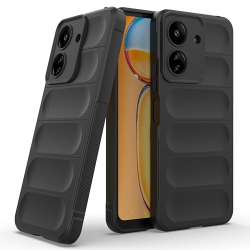 Image of Amazon Basics Back Case Cover for Mi Redmi 13C 4G (Silicone Black)