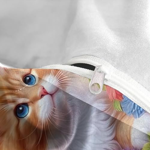Parure de lit chatons mignons comme cadeau idéal pour couple et single - 8