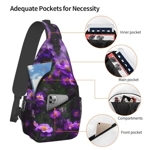 Mochila cruzada deportiva negra para senderismo unisex miniatura 4