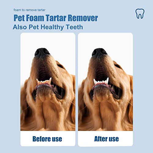 Espuma removedora de tártaro para cães eliminar placas de mau hálito Material natural Higiene bucal