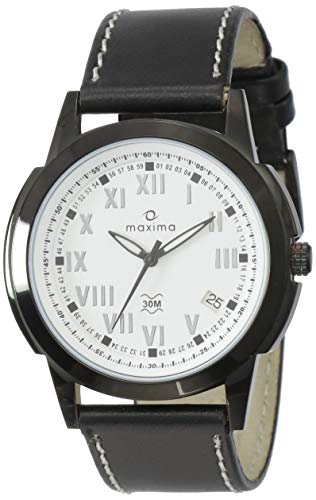 Image of Maxima Attivo Analog White Dial Men's Watch - 22573LMGB