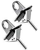 ULZOZN 2 Pack Universal Stake Pocket Anchor Point Fit for Pickup Trucks Replace 05649 5648, Chrome Plated