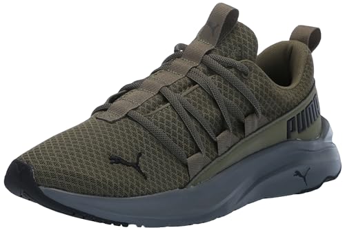 PUMA Mens Softride One4all Cross Trainer, Mens Olive-Cool Dark Gray Mens Black, 11.5