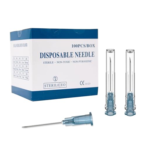 Image of 23 Gauge 1 Inch Needle,100 PCS Luer Lock Industrial Dispensing Accessories,Individually Wrapped