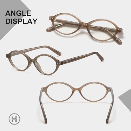 Image of HAOLOTA Blue Light Blocking Glasses Women, Trendy Round Anti Eyestrain UV Glare TV Phone Computer Gaming Eyeglasses Liberty
