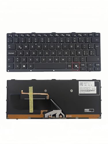 Teclado DELL Latitude Rugged 5420 5424 iluminado con tecla AI Key para escritura eficiente