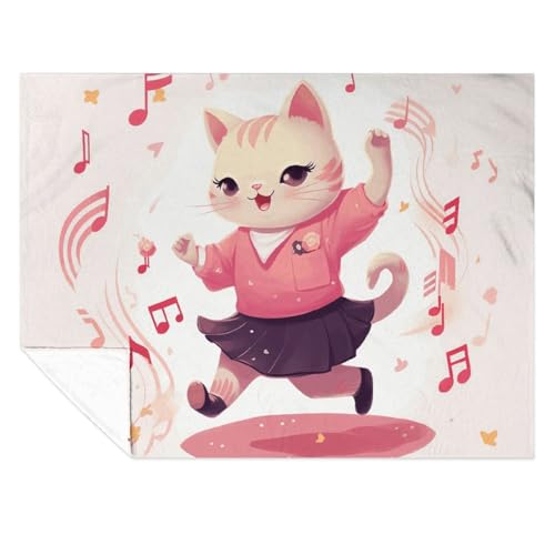 Couverture chat en flanelle de luxe, jeté de lit toutes saisons - 7