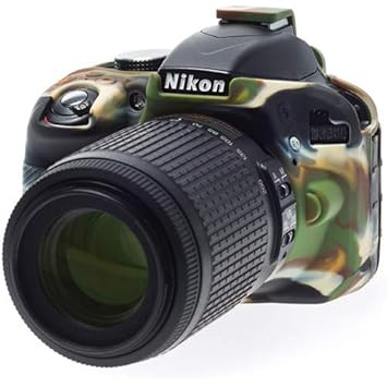 WORLD LOOK Silicone Protective case for Nikon D7000 Camera in Army Colour