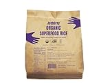 Jasberry - Organic Superfood Rice, Soft & Aromatic Whole Grain Purple Rice, High in Antioxidants, Non-GMO, Gluten-free, Easy to cook, Versatile USDA Certified Organic, Vegan, Sustainable, Regenerative Farming, Small-scale farmers (11 Pound Bag)