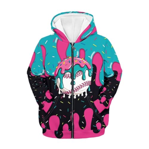 Image of Biyejit Kids Novelty 3D Graphic Printed Hooded Sweatshirt