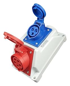 RoadEu Kombi Wandsteckdose 16A CEE Steckdose