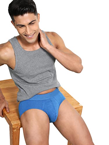 Image of Jockey LM05 Men Bamboo Cotton Elastane Stretch Breathable Mesh Brief with StayDry Treatment