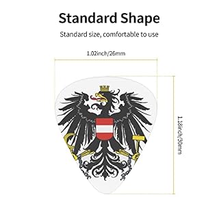 Lot de 12 médiators pour guitare électrique acoustique avec emblème national de l’Autriche - Les Beatles, Paul McCartney, John Lennon, RIngo Starr, George Harrison Lot de 12 médiators pour guitare électrique acoustique avec emblème national de l'Autriche – Image 4