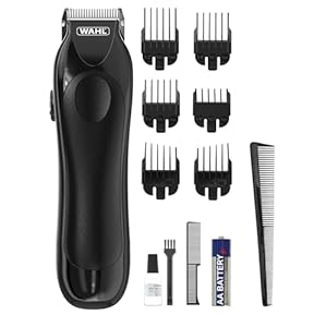 Wahl Mini Pro Cordless Trimmer, Men’s Beard Trimmer, Mini Hair Trimmers for Men, Stubble Trimming, Battery Powered, Lightweight, Male Grooming Set, Facial Hair Care Kit