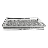 nu steel Beaded Heart Amenity Tray