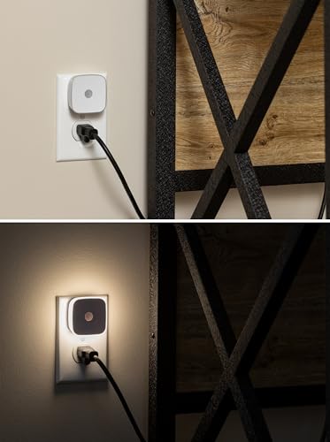 Image of Energizer LED Motion Sensor Night Lights Plug Into Wall Dusk to Dawn Sensor Home Decor Apartment Essentials Ambient Lighting Nightlight 85617 2 Pack