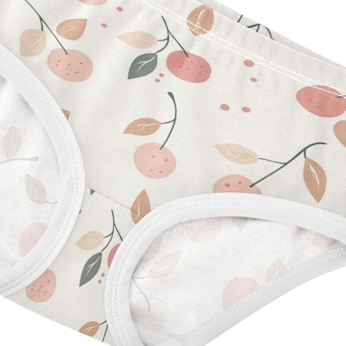 ZZKKO Cute Cherry Farmhouse Girls Underwear Toddler Panties for Girls Comfort Brief Size 2-8T3