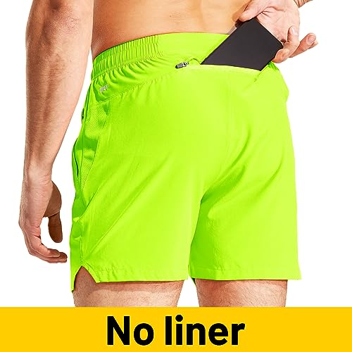 Image of MIER Men's Workout Running Shorts Lightweight Active 5 Inches Shorts with Pockets, Quick Dry, Breathable