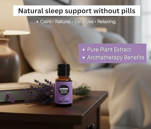Image of Earth N Pure Lavender Essential Oil | Steam Distilled | Relaxation, Sleep & Soothed Skin | Pure & Undiluted | Vegan & Cruelty-Free | 10ml
