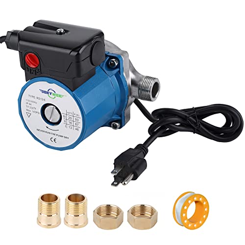 3-Speed Hot Water Circulation Pump Stainless Steel