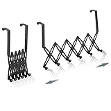 CHICIRIS Robuste Türhaken, 6 Kleiderbügel, ausziehbar, für die...