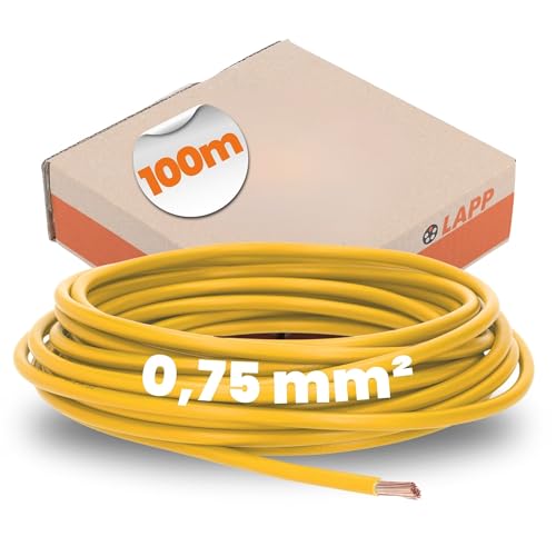 Lapp Cable H05V-K 0.75 mm2 Yellow 100 m 4510112