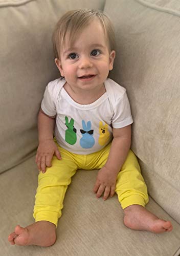 Image of Baby Boys Girls 2pc Outfit Set Short Sleeve Bodysuit with Pants