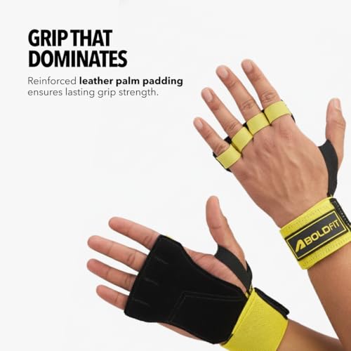 Image of Boldfit Gym Hand Grip & Wrist Strap for Gym Workout Premium Lifting Straps for Weight Lifting, Deadlift Strap & Wrist Support for Men & Women, Gym Accessories for Men Workout, GripBold S