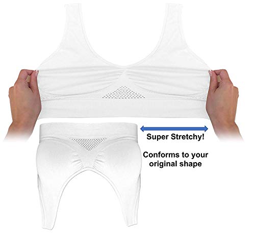 Pretty Seamless 4-Pack Women'S Seamless Wireless Cooling Unpadded Comfort Bra thumb #3