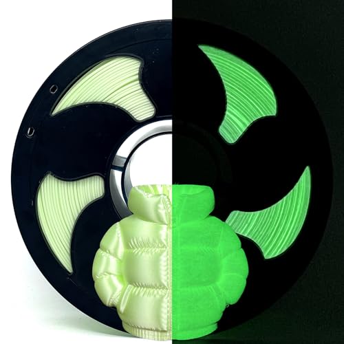 Image of Silk Glow in Dark Qinghe Green PLA 1.75mm 1kg Luminous 3D Filament FDM AMS