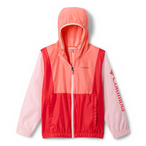 Columbia Youth Girls Lily Basin II Jacket Hot Coral/Satin Pink/Poppy Red X-Large