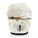 Big Dot of Happiness Little Bumblebee - Bee Baby Shower or Birthday Party Decorations - Party Cupcake Wrappers - Set of 12