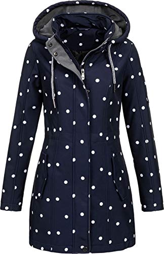 Preisvergleich Produktbild Top Fuel Fashion Damen Softshelljacke Kurzmantel Ivana Blue / White M