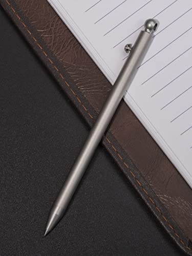 9Tiedc Small Bolt Action Pen For Daily Writing,Mini Titanuim Edc Pen For Daliy Easy Carry,Refillable & Retractable Small Ballpoint Pens,0.5Mm Point,Black Ink #TOP5