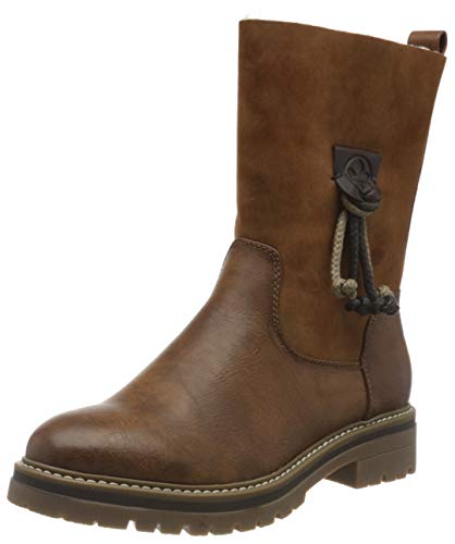 Rieker Herbst/Winter, Botines Femme, Marron (Brown/reh/Schoko / 22 22), 37 EU