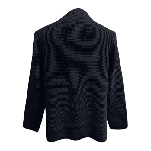 ADHOWBEW Cardigan Sweaters for Men Stand Collar Warm Fashion Casual Cable Knit Long Sleeve Big and Tall Sweaters3