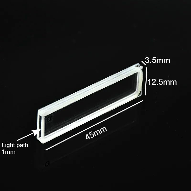 Celdas de absorción de cuarzo Cubeta de cuarzo de 1 mm (celda de muestra líquida) 350 ul for tecnología de sinterización de frita de espectrofotómetro 2/PK